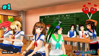 School Love Life Anime Gril Games || Love Story Gameplay || Part 1 screenshot 4