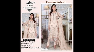 Sana Maryam Sm 129 B Pakistani Suits In India