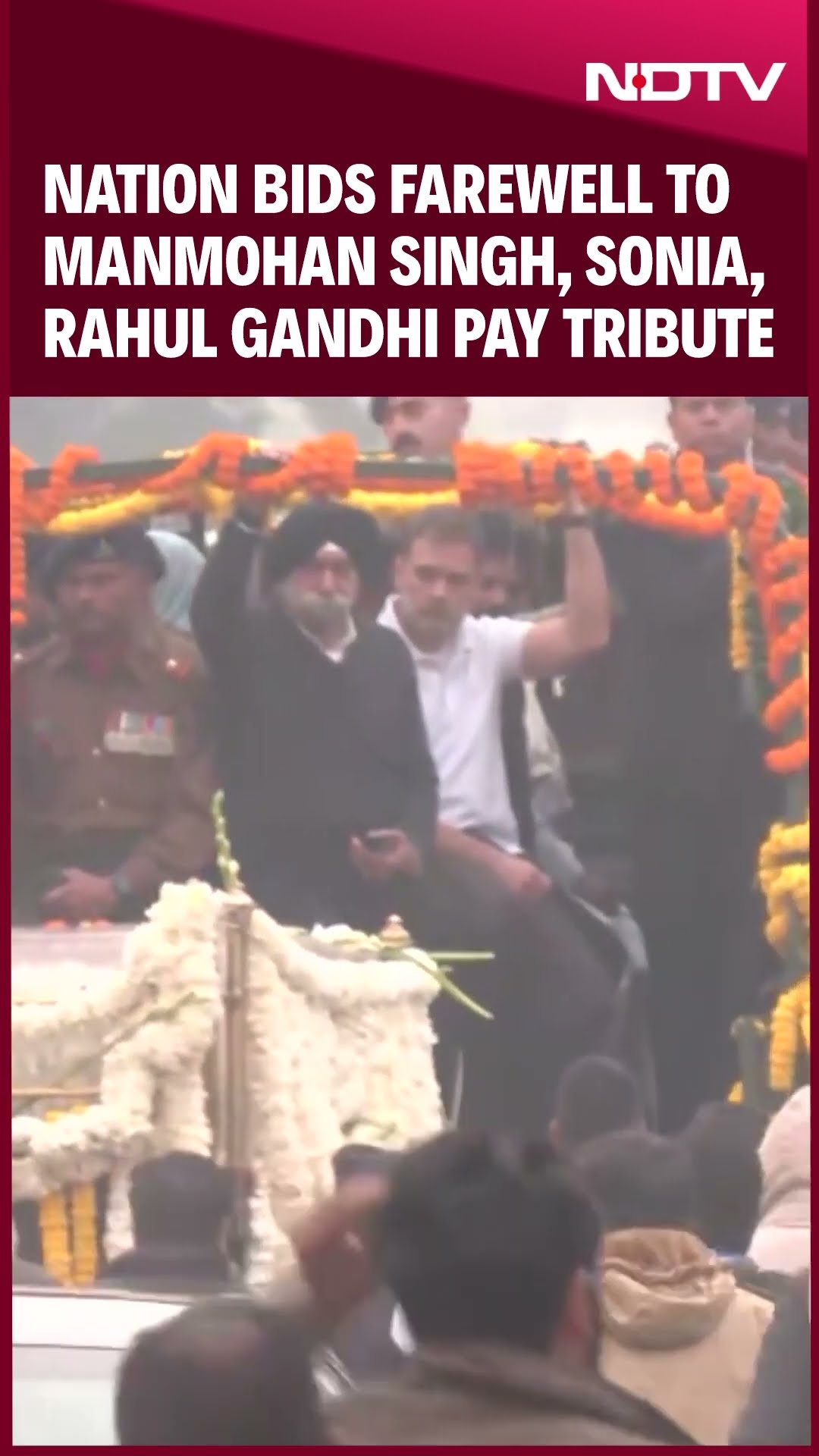 Rahul Gandhi, Sonia Gandhi And Congress Leaders' Tribute To Dr Manmohan Singh