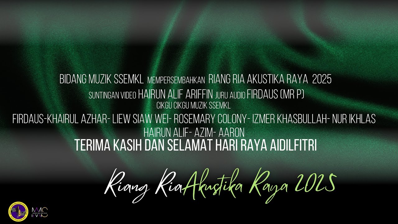 RIANG RIA AKUSTIKA RAYA 2025 BIDANG MUZIK SSEMKL