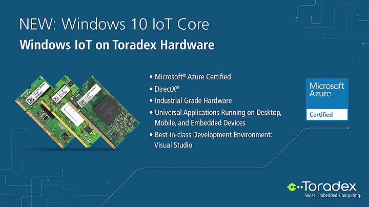 Toradex - Windows 10 IoT Core | Starter Kit @ Embedded World 2016
