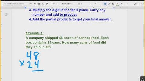 1.7 Multiply by 2 Digit Numbers