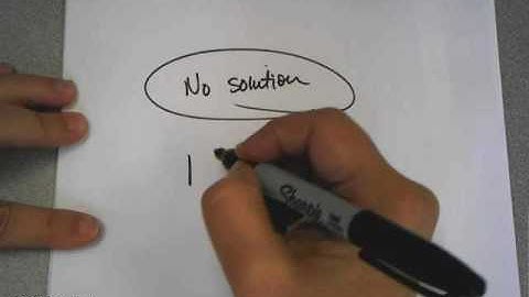 no solution absolute value