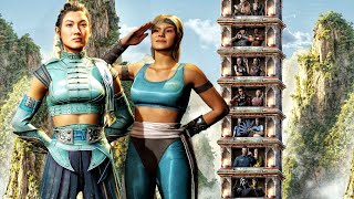 Winter Patrol Li Mei with Sonya Kameo Champion Klassic Tower | Mortal Kombat 1 - No Commentary
