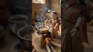 Miniature Cooking ASMR | Traditional Village Style 🍚Mini Doll Cooking in Village Kitchen 🍲🔥 #Shorts