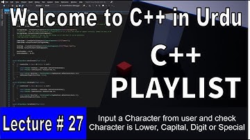 C++ Character is Digit, Uppercase, Lowercase, Special Character