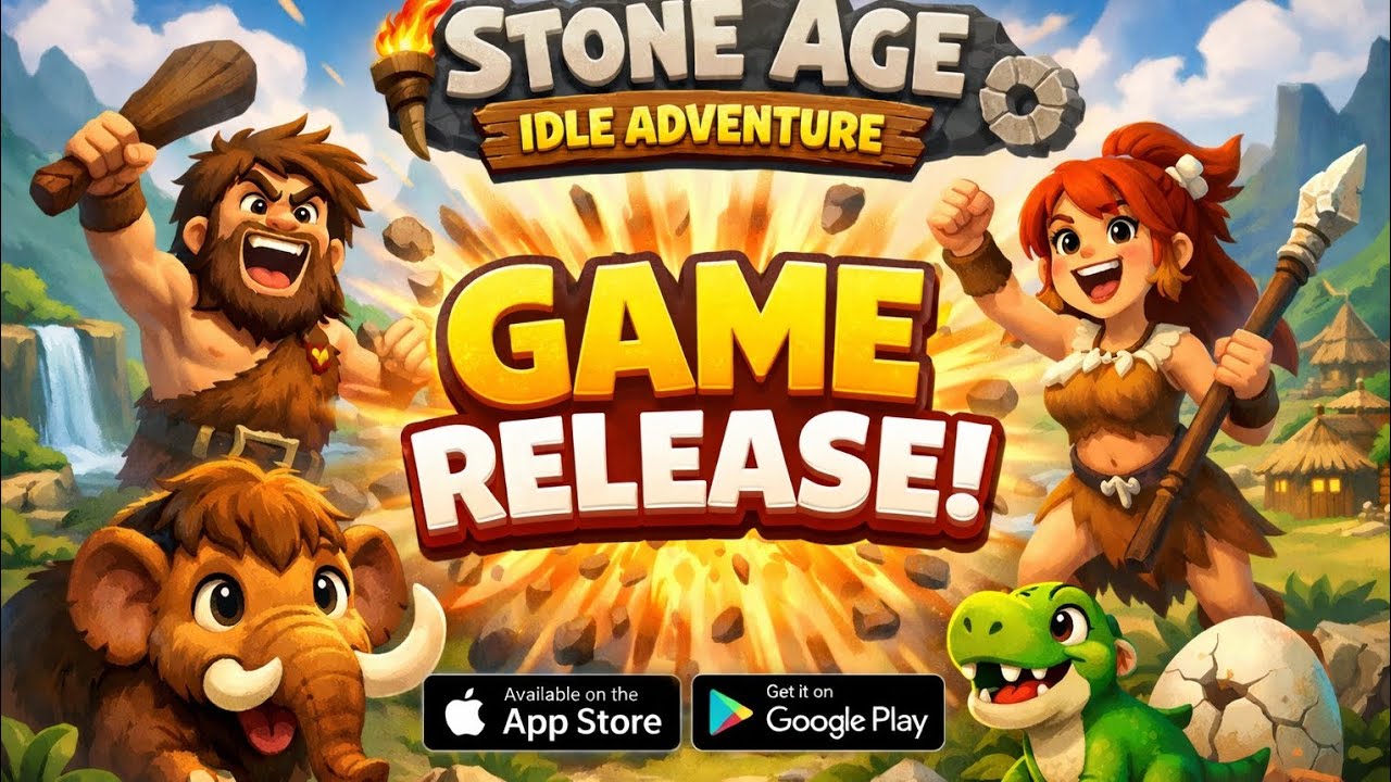 🔥 Stone Age Idle Adventure – GAME RELEASE!