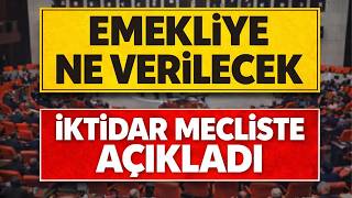 Emekliye Ne Verilecek İktidar Mecliste Açıkladı