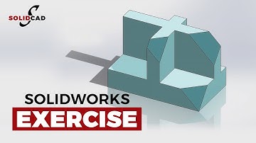 SolidWorks Exercise 4 | Advanced Isometric Part | SolidWorks Tutorial | SolidCad