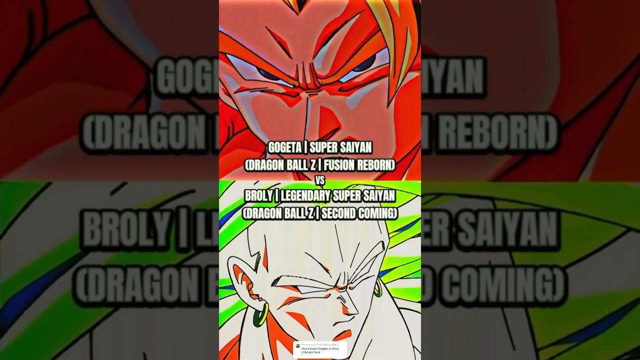 Gogeta | SSJ (Dragon Ball Z | Fusion Reborn) vs Broly | LSSJ (Dragon Ball Z | Second Coming)
