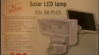 Regulatie blad markeerstift Brennenstuhl Solar LED Strahler Sol 80 Plus mit Bewegungsmelder - YouTube