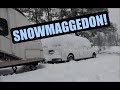 Surviving a Monster Snow Storm in an RV - Family of 11, Full-time RVers