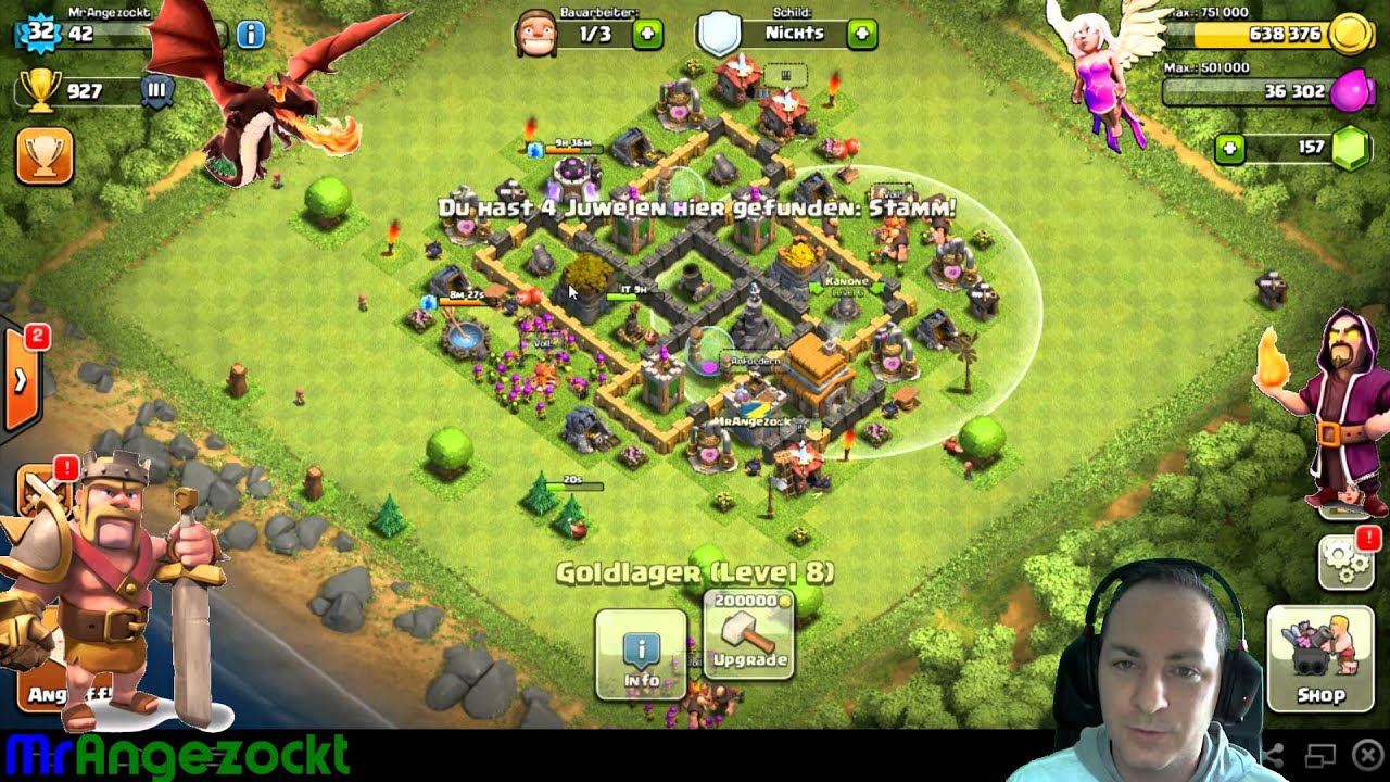 Guide Clash of Clans #22- Wie kommt man an mehr Gems / Edelsteine - COC ...