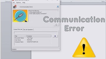 How to fix communication error in canon lbp2900 printer