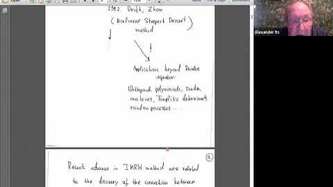 ARA | Prof. Alexander Its | Global asymptotic analysis of  the Painleve equations
