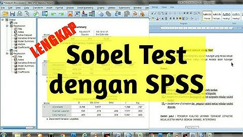 Sobel Test dengan SPSS