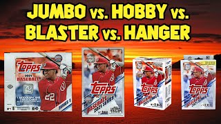 The BEST VALUE 2021 Topps Series 1 Format - Jumbo Hobby Blaster Hanger Box Comparison
