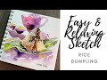 Easy and Relaxing Sketch | Rice Dumpling (7 min)