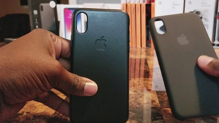 Apple iphone x leather case review năm 2024