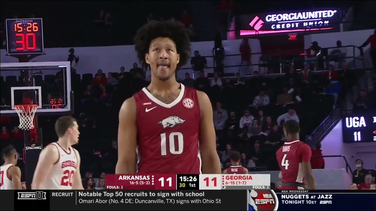 Georgia vs Arkansas 2022.2.2 NCAAB Game