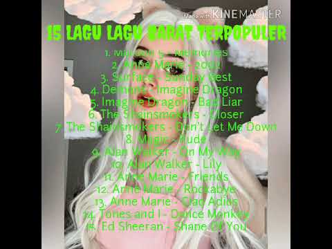 15 LAGU BARAT TERPOPULER DI INDONESIA 2020 VERSI MP3 POPULER!! MUSIK PALING ADEMM!!