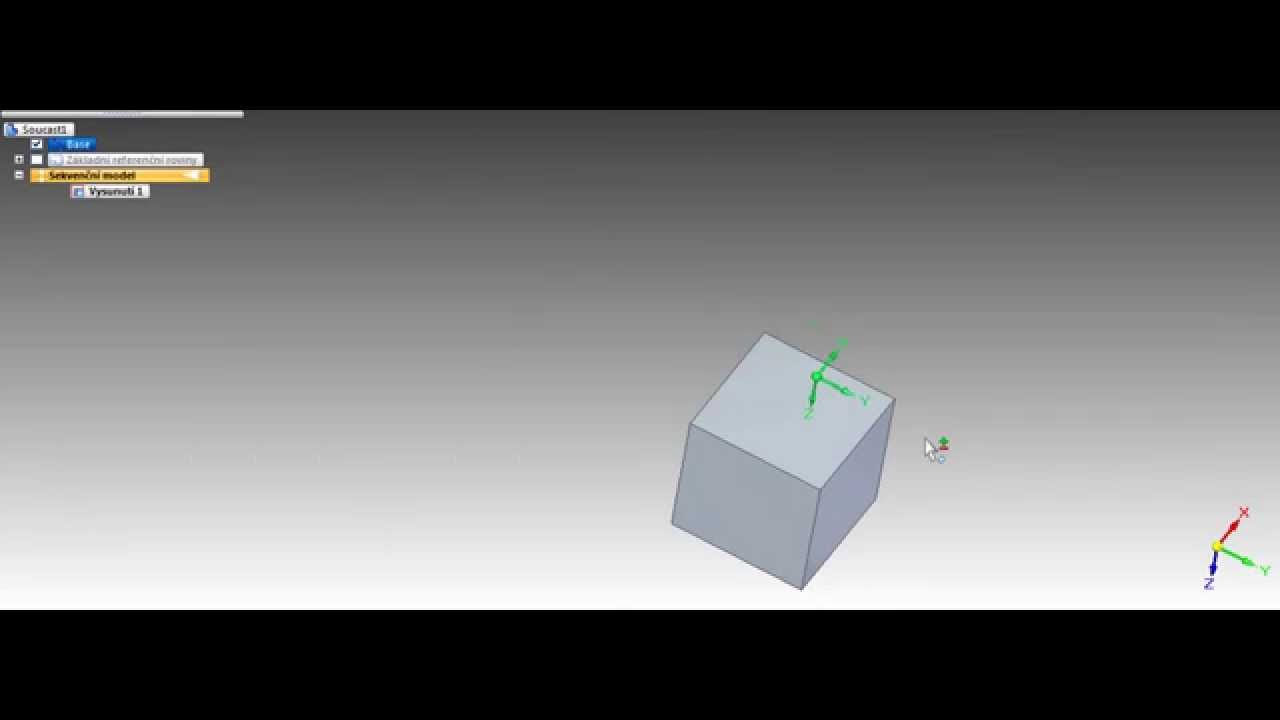 Solid Edge ST6 : Simple Steel Cube - YouTube