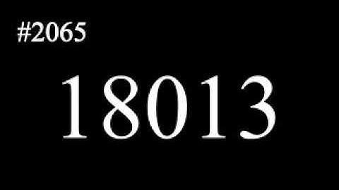Count up 2001st to 2100th prime numbers! 1st channel.