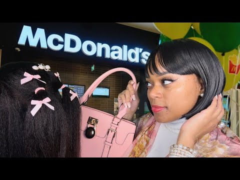 ASMR |💰Rich Aunty Spoils You At McDonald's + Does Your Hair