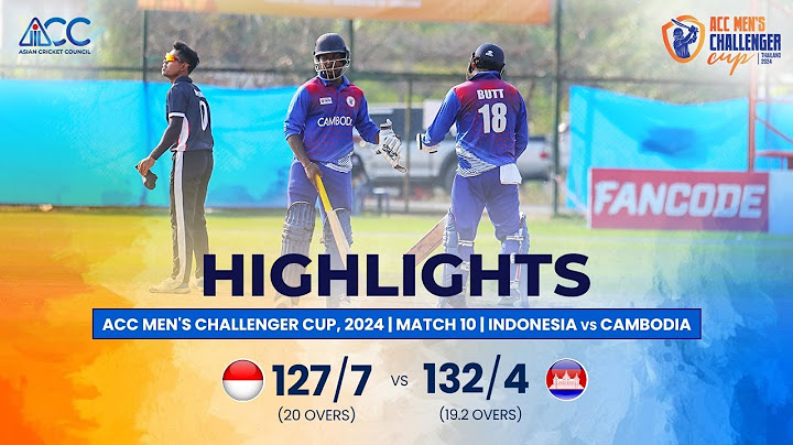 ACC Men's Challenger Cup | Highlights | Indonesia vs Cambodia | Match-10