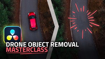 REMOVE any Object or Person from DRONE footage - Davinci Resolve FUSION Tutorial 18.5