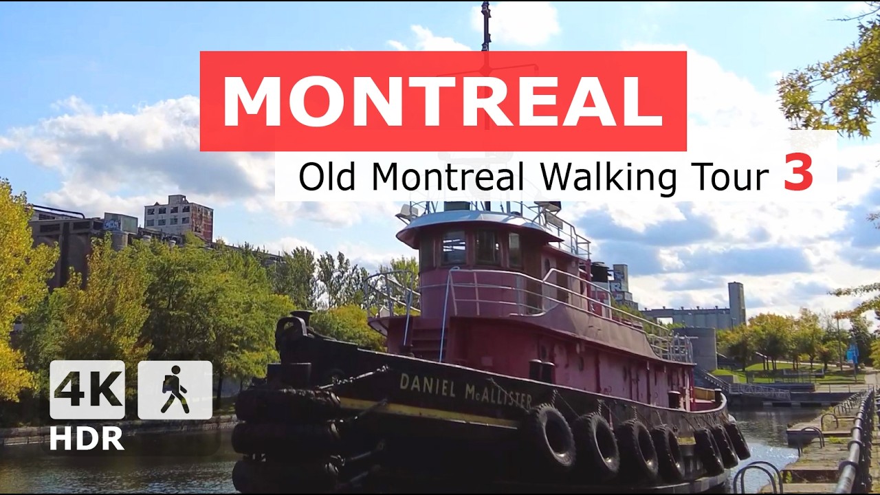[ 4K ] Old Montreal Walking Tour 3 | McGill + | Quebec Canada 2024 🇨🇦 ...