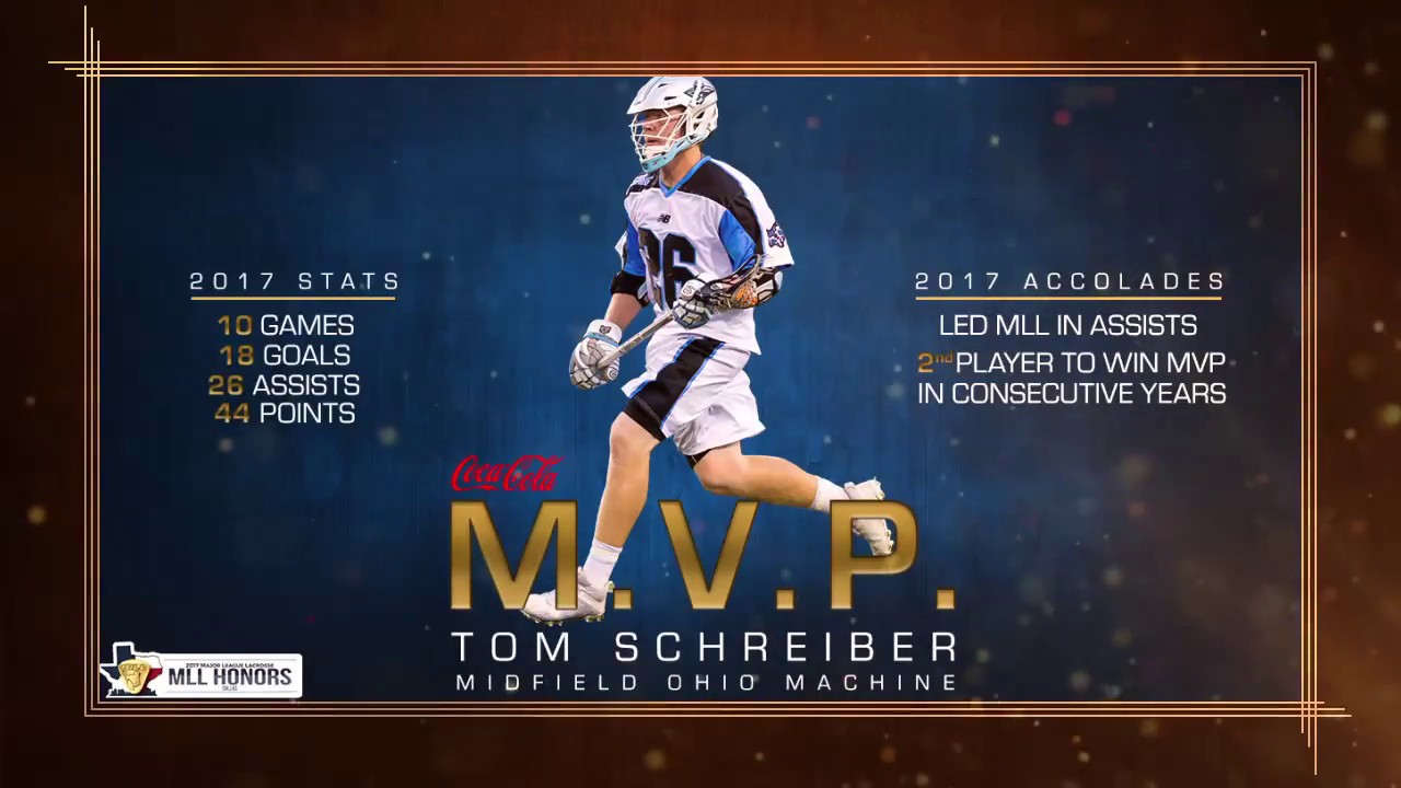 2017 MLL Most Valuable Player: Tom Schreiber