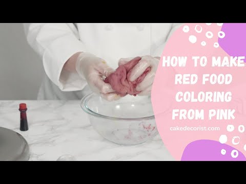 How To Make Red Food Coloring From Pink