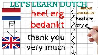 The Most Useful Dutch Phrases for Daily Life || Useful Phrases English Dutch