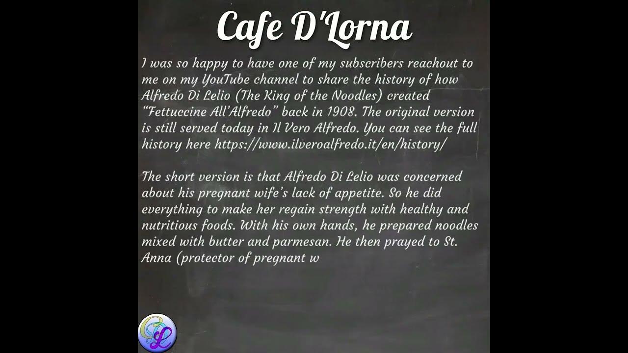 Alfredo History YouTube