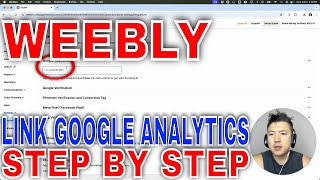 ✅  How To Link Connect Google Analytics To Weebly Website🔴