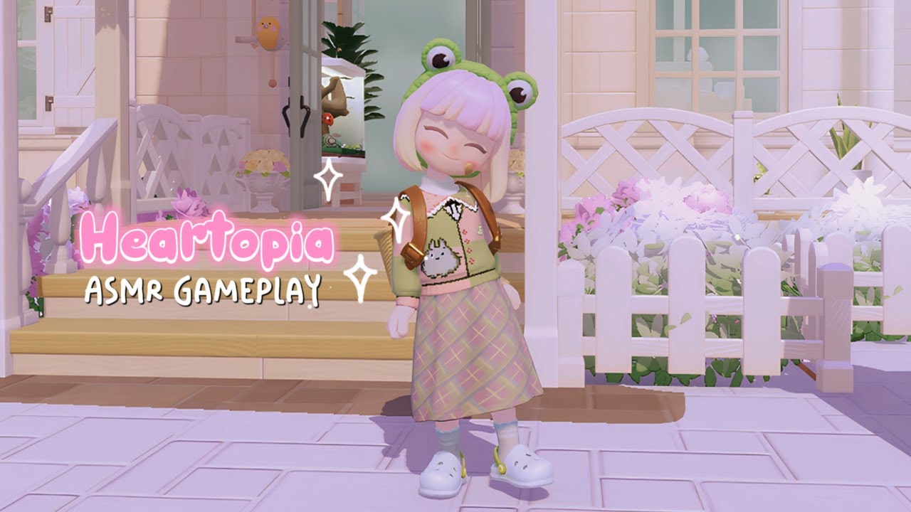 🌙 Heartopia ASMR Gameplay - Semi inaudible whispering & Creamy keyboard