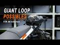 Setting up Giant Loop Possibles pouch on Perun Moto Top Luggage Rack for the KTM 390 Adventure R