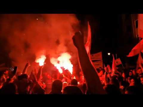 أغنية الالترس الأهلي في شوارع وساحات لبنان