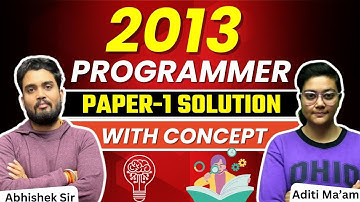 RPSC Programmer 2013 Paper 1 Solution with Concept by Aditi Mam | Sarkari Sibling