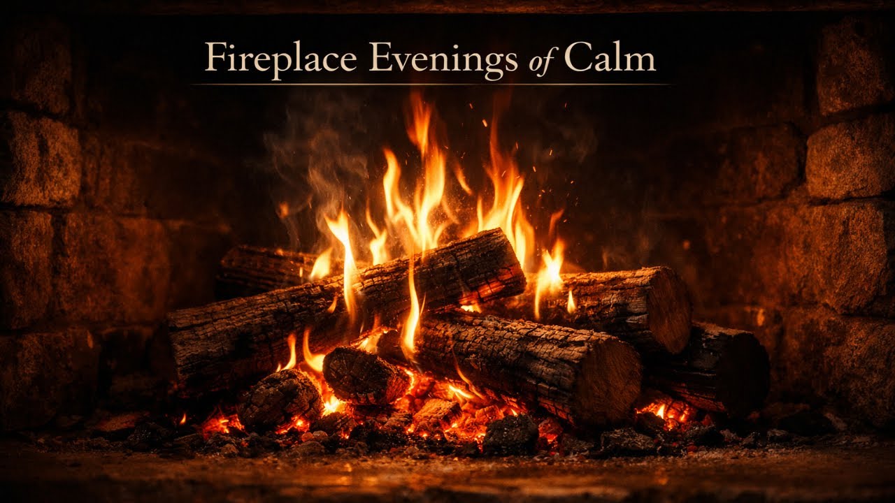 Christmas Fireplace 4K 🔥 Burning Fireplace & Crackling Fire Sounds (NO Music)