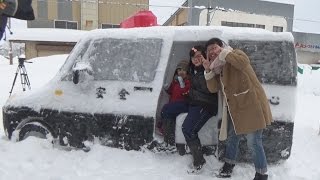 本物そっくり雪のパトカー 駐在所員ら、２台制作
