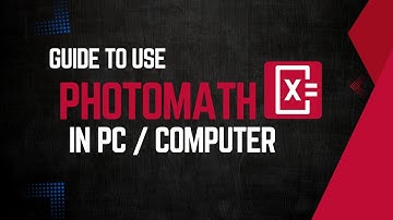 How to Use Photomath in Computer !