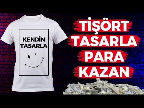 Tişört Tasarla Para Kazan 2023 / İnternetten Para Kazanma