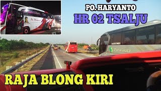 Aksi Ngeblong Bus Haryanto HR 02 TSALJU Bikin Jantungan