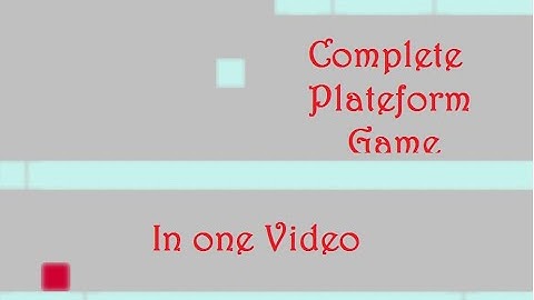 Game Maker 8 1 Platformer Tutorial in one video