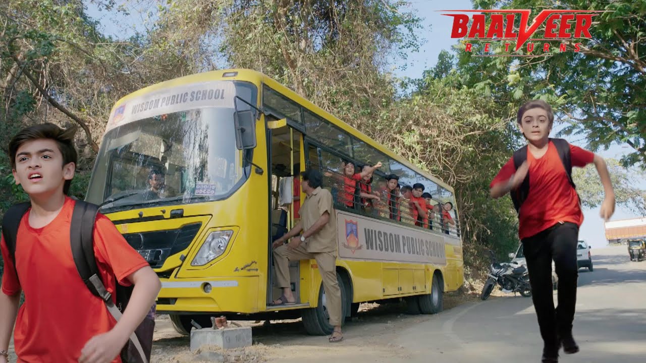 विवान के कारण लेट हुई स्कूल की बस, बच्चों ने लगाये नारे, बस से तेज भागा विवान || Baalveer Returns