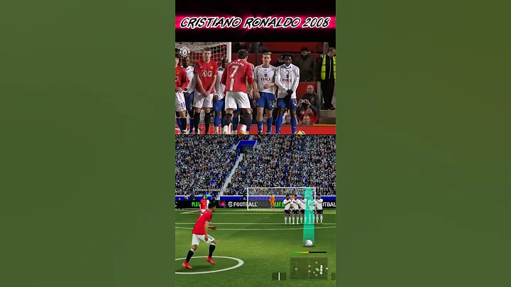 Recreating Ronaldo's 2008 ICONIC Free Kick in eFootball 2026 mobile #efootball #pes #shorts