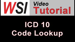 Famous WSI - Free Microsoft Access Tutorial - ICD 10 Code Lookup Database Wealth
