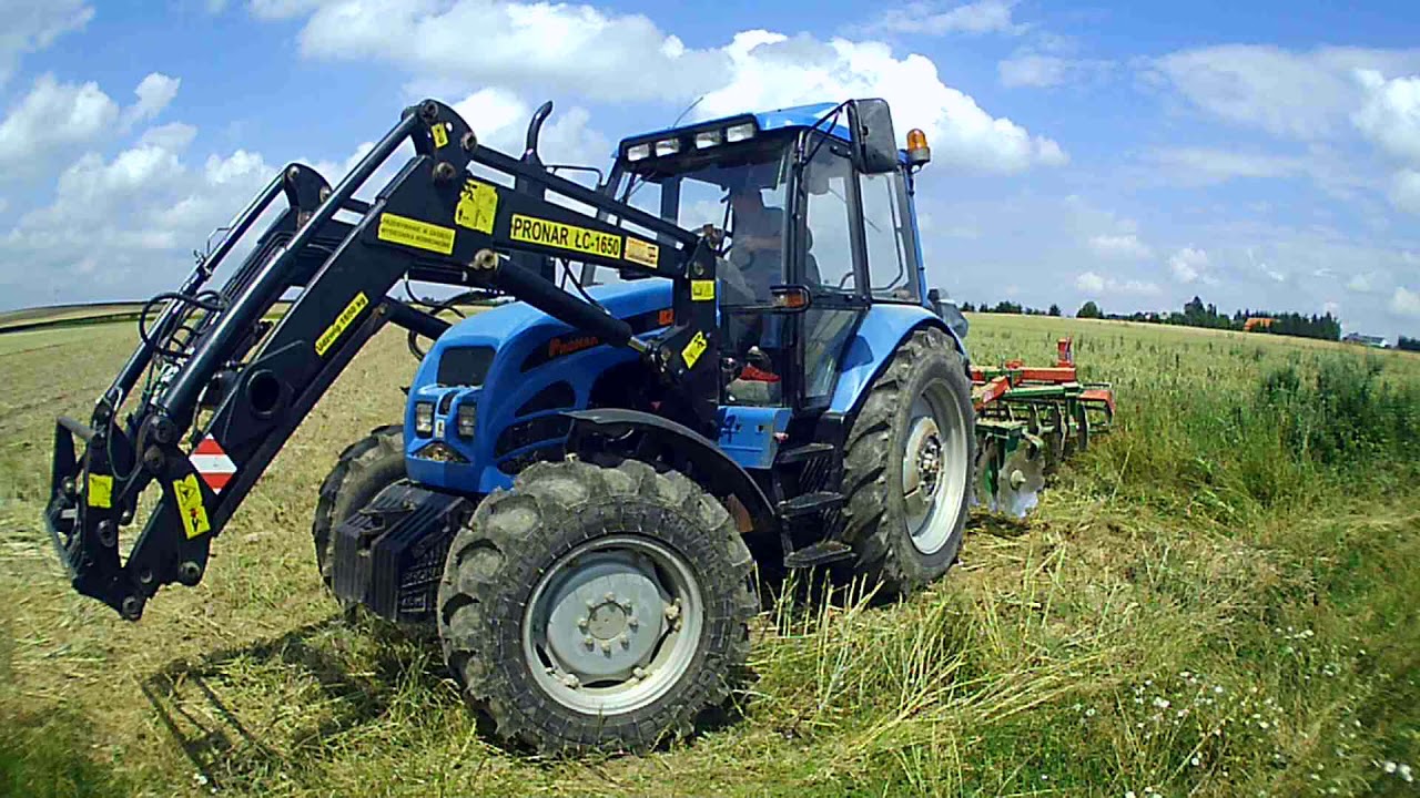 PRONAR 82 TSA I UNIA CUT L2,8 CZYLI TALERZOWANIE ŚCIERNISKA PO RZEPAKU